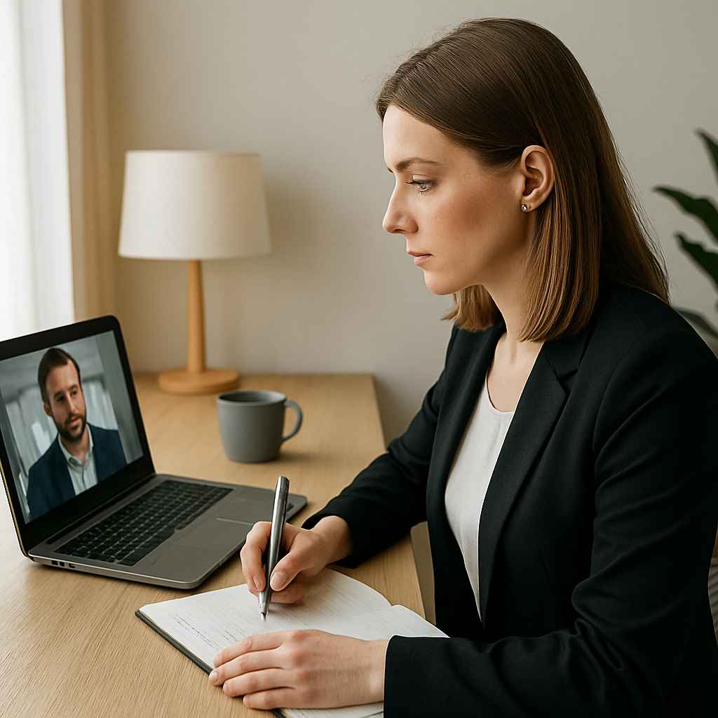 Recruiter interviewing a candidate about past ethical decisions.