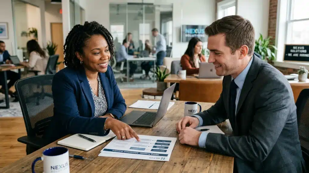 HR recruiter communicating honesty test purpose and candidate rights before pre-employment screening