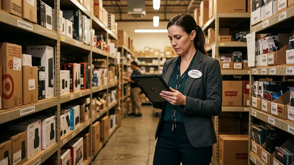 Retail loss prevention manager reviewing inventory theft data after implementing pre-employment honesty testing