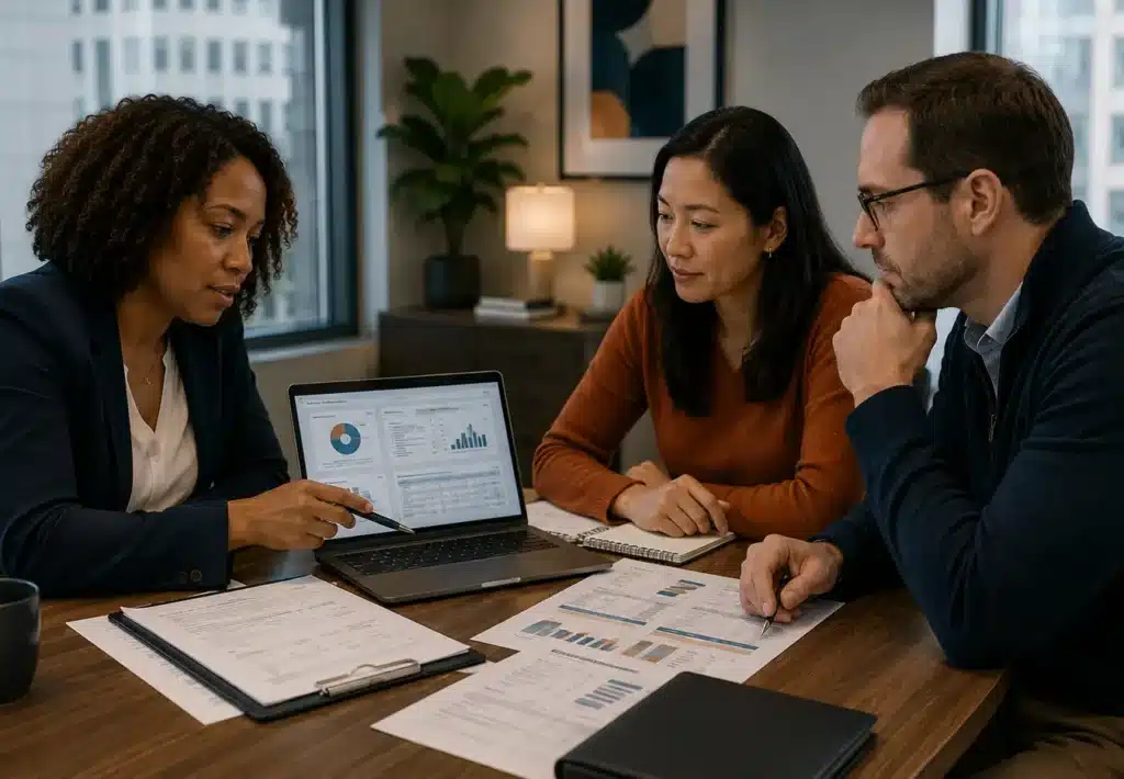 HR team weighing honesty tests for HR hiring decisions during a structured candidate review