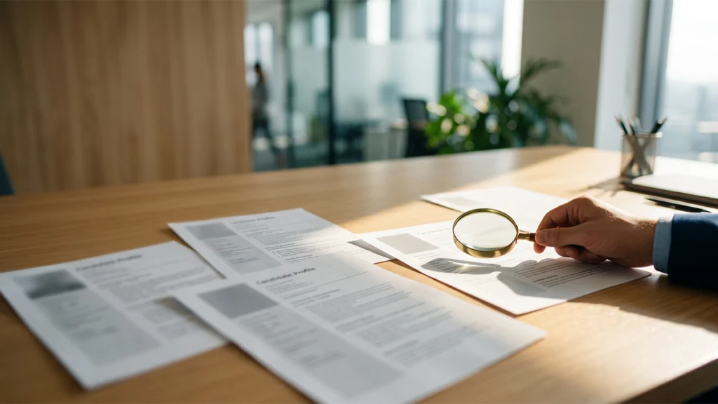HR director reviewing data on how honesty tests reduce employee turnover