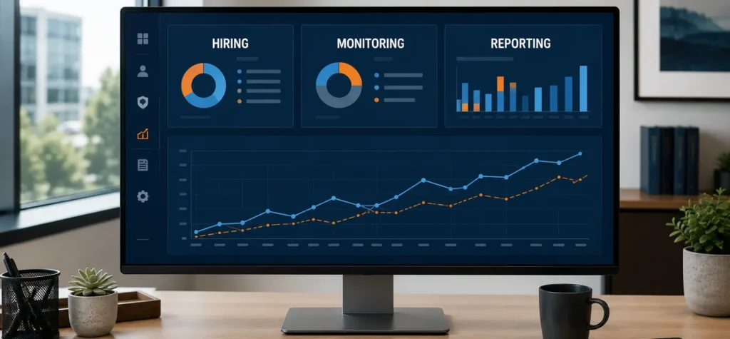 Conceptual view of integrity risk assessment for HR across hiring and monitoring